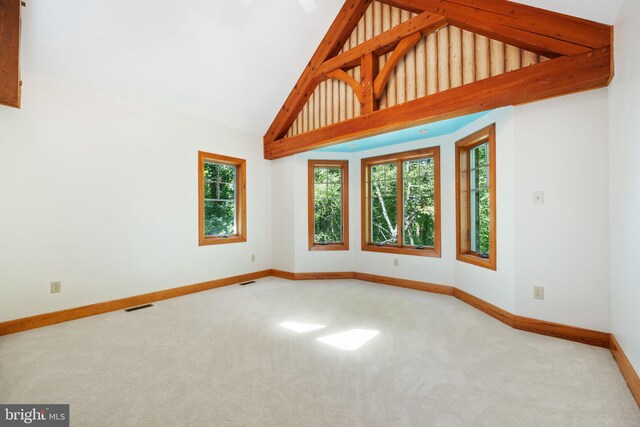 empty room featuring carpet floors