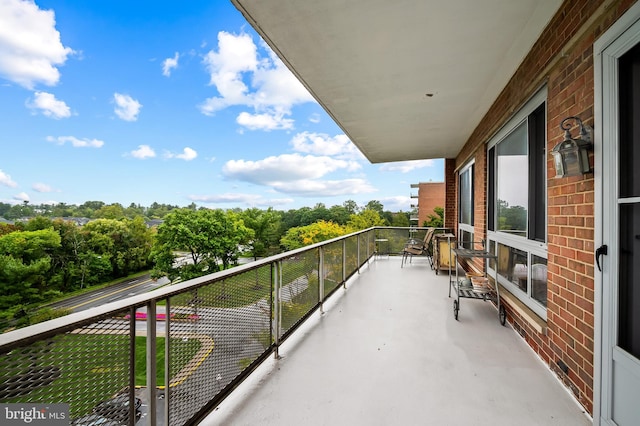 view of balcony