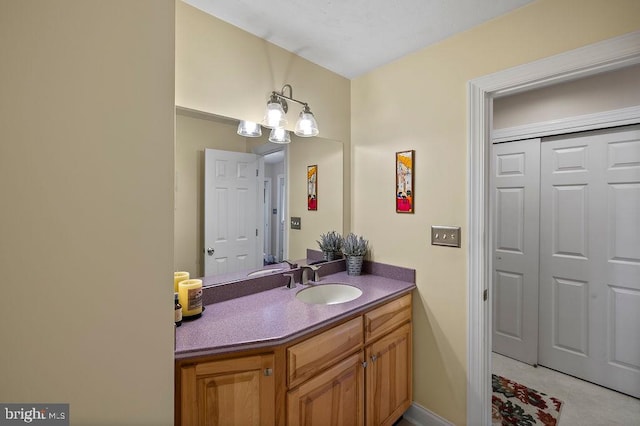 bathroom with vanity