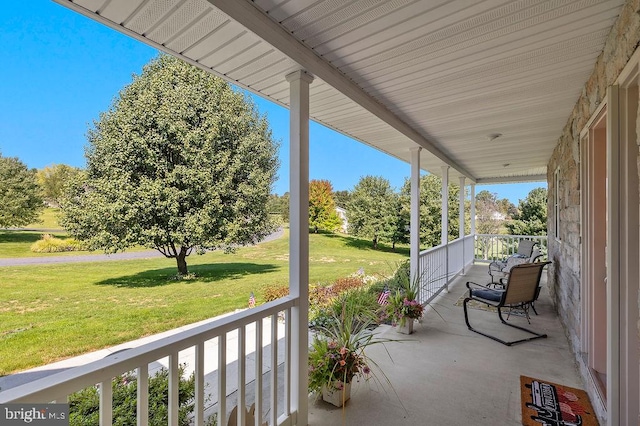 view of patio / terrace featuring a porch