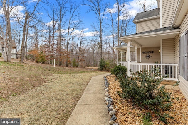 6330 Kleineidam Way, Spotsylvania, VA 22551 - view of yard featuring covered porch