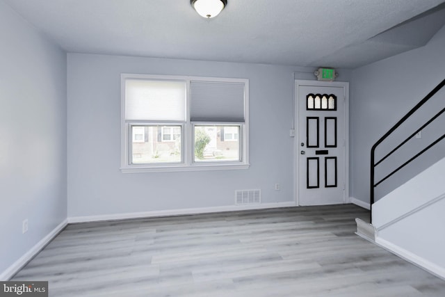 interior space with light wood-type flooring