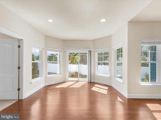 interior space featuring hardwood / wood-style floors