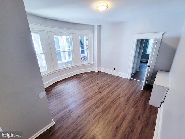 interior space featuring dark hardwood / wood-style floors