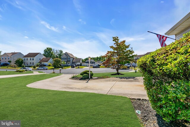 exterior space with a lawn