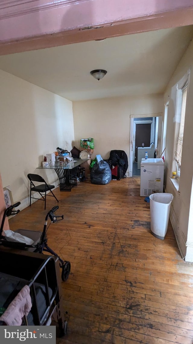 interior space featuring wood-type flooring