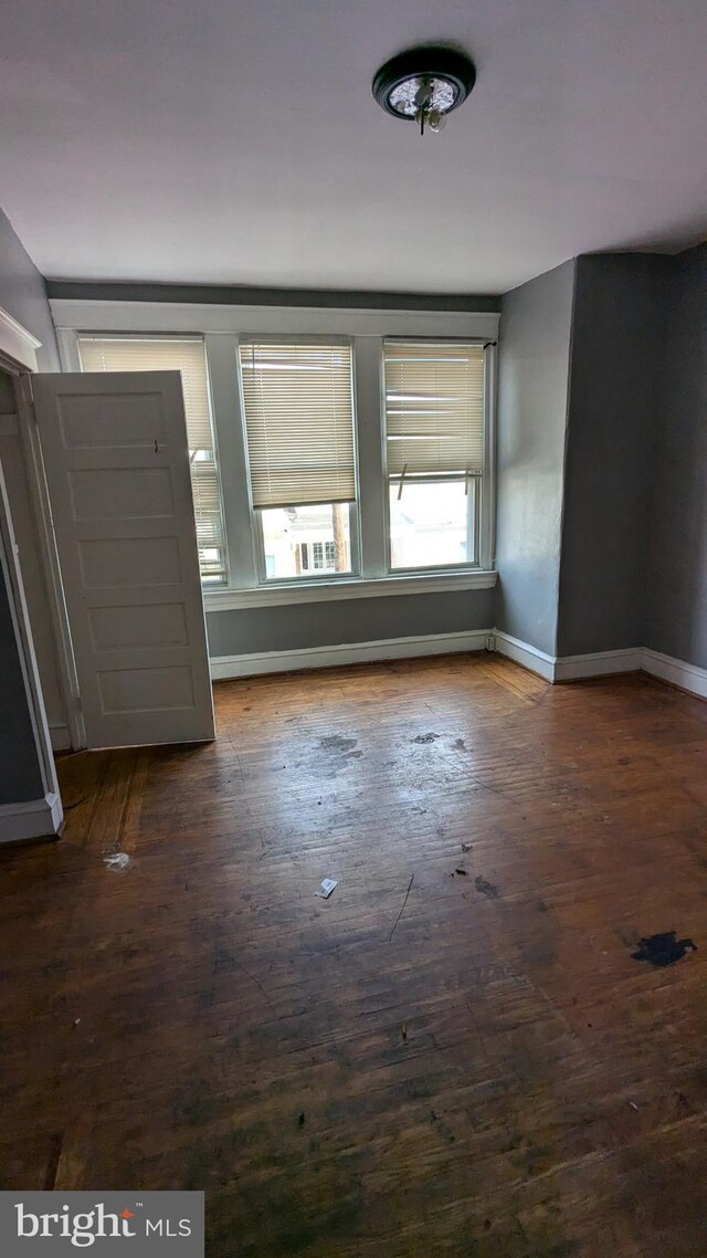 interior space featuring dark wood-type flooring