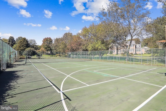 view of tennis court