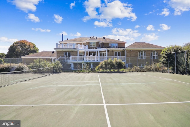 view of tennis court