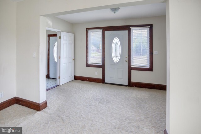 entrance foyer with a healthy amount of sunlight