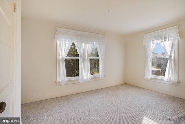 view of carpeted empty room