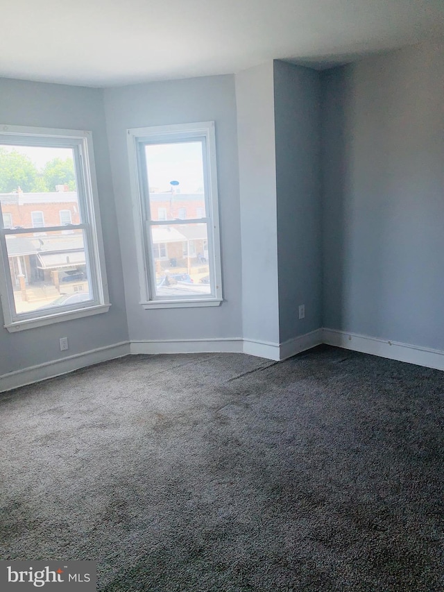 view of carpeted empty room