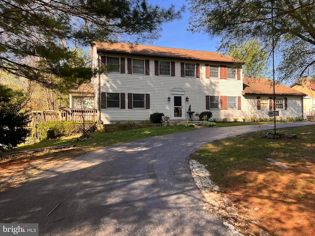 view of colonial house