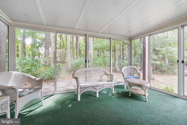 view of sunroom