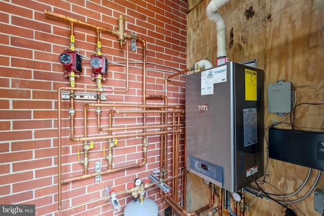 utilities featuring tankless water heater