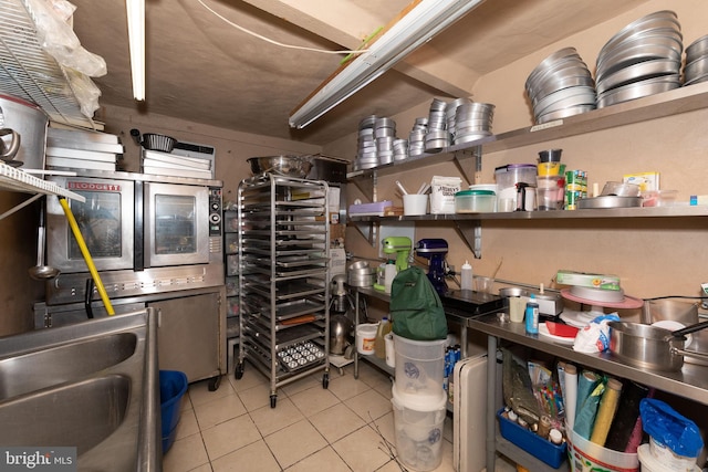 interior space featuring sink