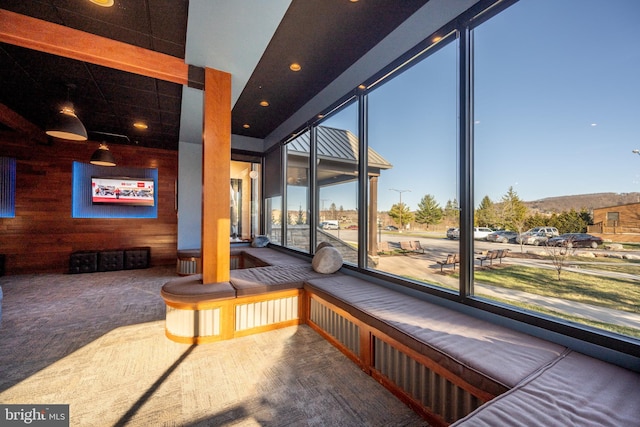 view of sunroom