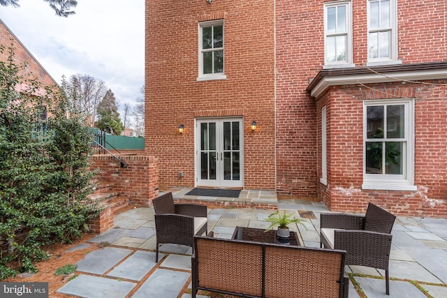 view of patio featuring an outdoor hangout area