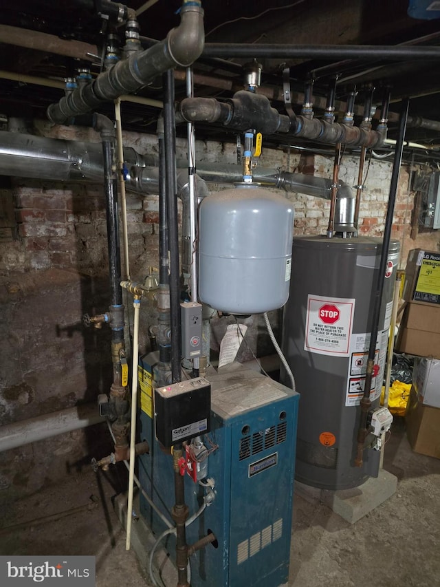 utilities featuring gas water heater