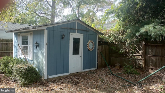 view of outbuilding