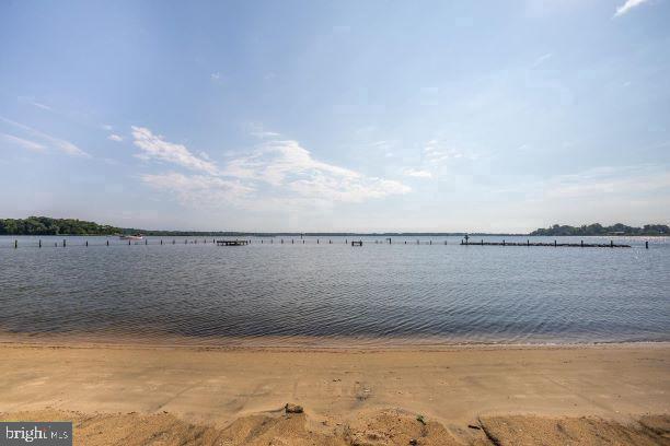 water view with a view of the beach