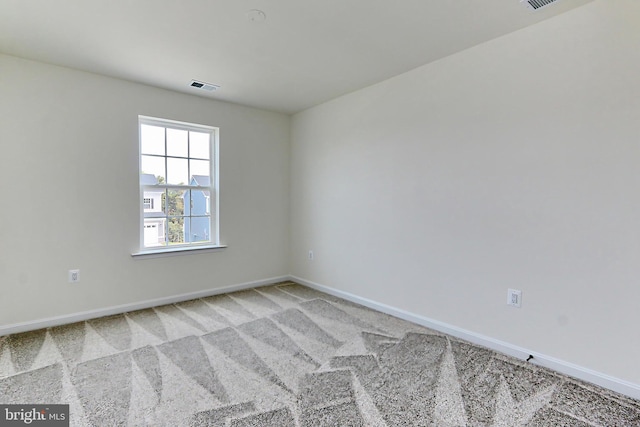 view of carpeted empty room