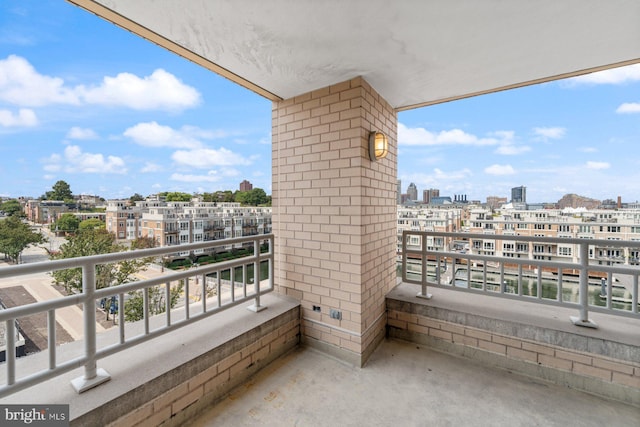 view of balcony