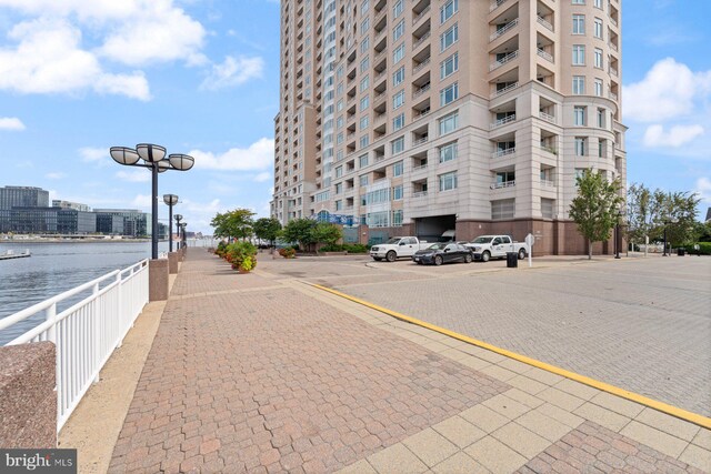 view of property featuring a water view