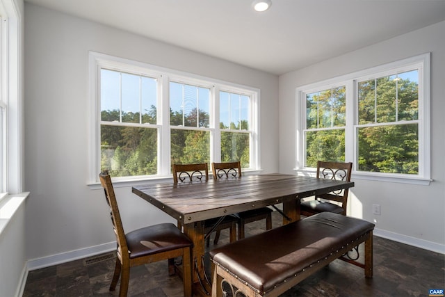 view of dining room