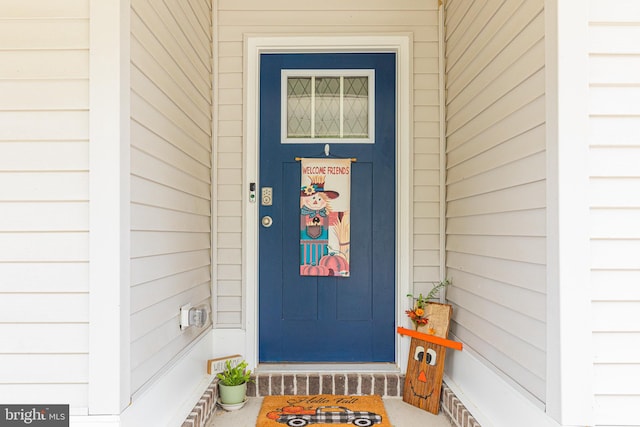 view of entrance to property