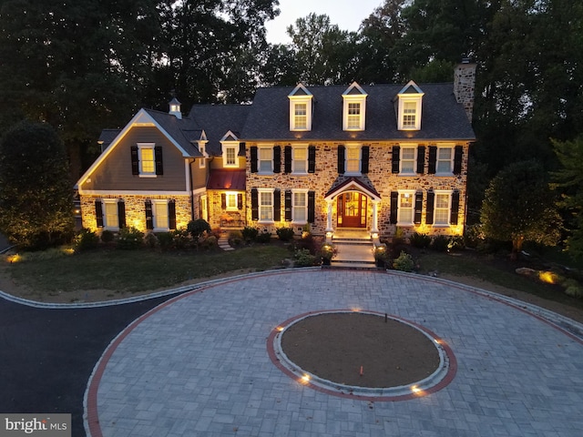 view of colonial inspired home