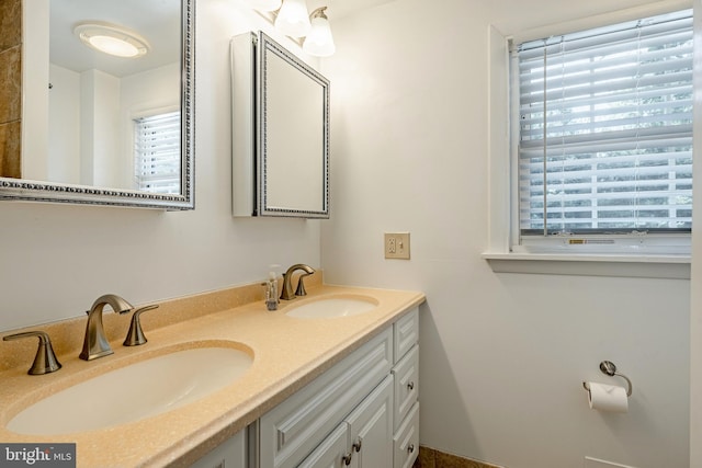 bathroom featuring vanity