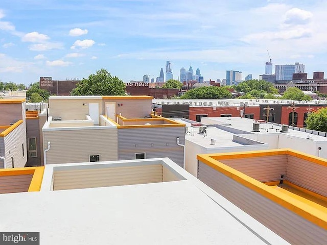 exterior space with a city view