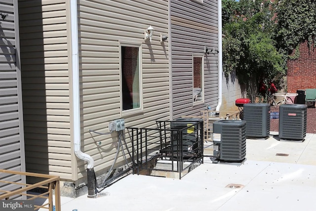 view of patio with central air condition unit
