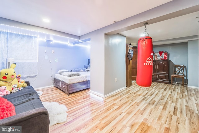 interior space featuring light hardwood / wood-style flooring