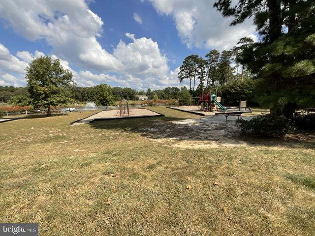 view of yard featuring a playground