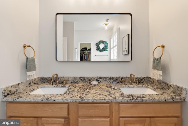 bathroom featuring vanity