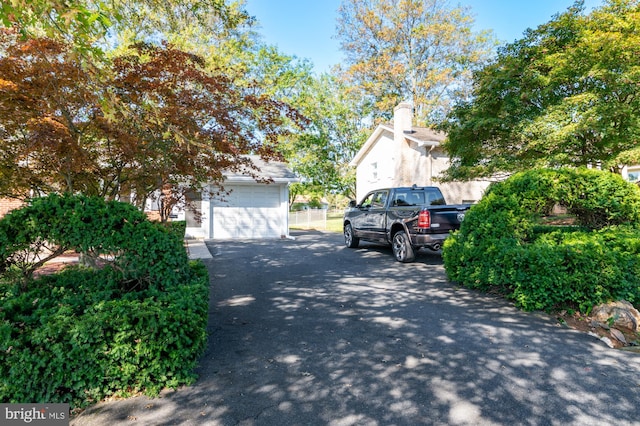 view of home's exterior featuring a garage