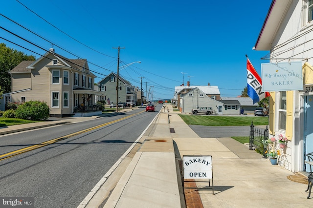 view of road