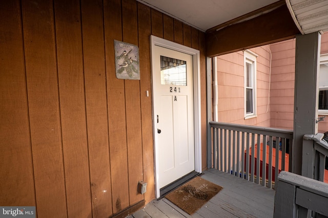 view of entrance to property