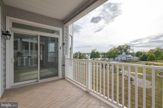 view of balcony