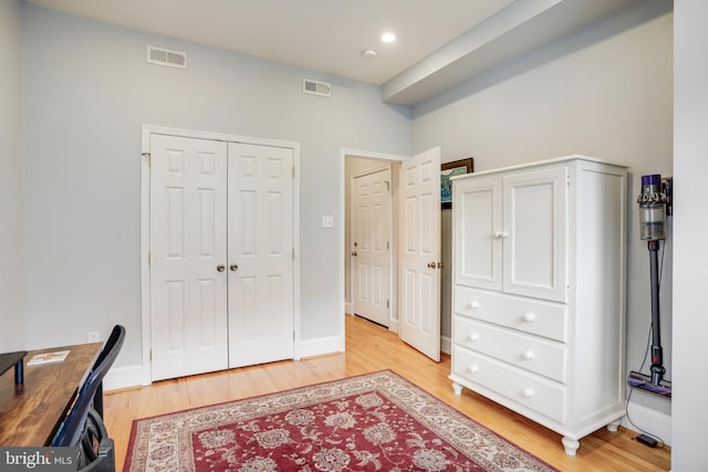 interior space featuring light hardwood / wood-style flooring