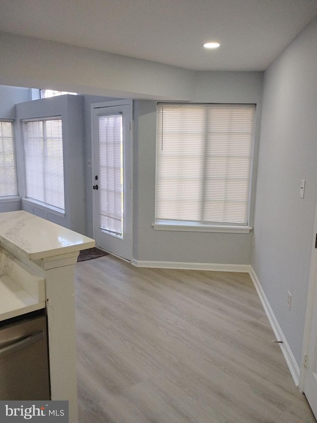 entryway featuring light hardwood / wood-style floors