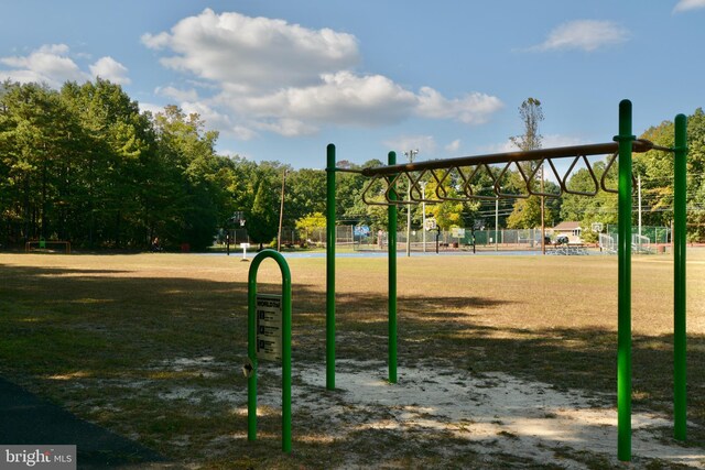 view of play area