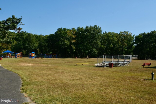 exterior space with a playground