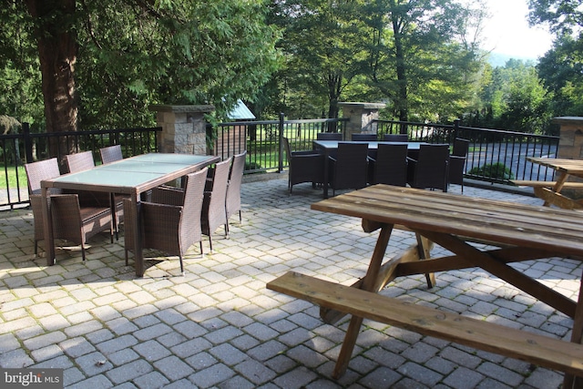 view of patio / terrace featuring outdoor dining space