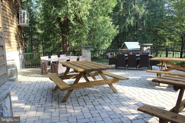view of patio featuring outdoor dining space