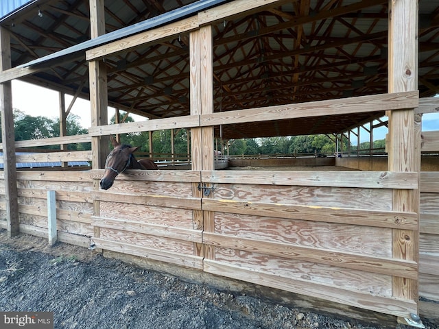 view of stable