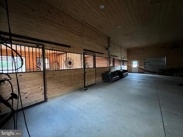 view of horse barn