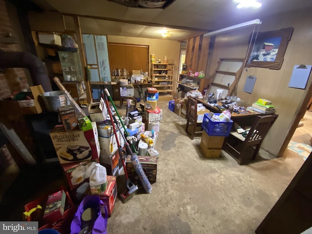 miscellaneous room with concrete floors